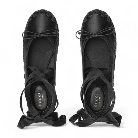 구찌 여자 발레리나 플랫 블랙 814545 FAD6A 1049 +할인쿠폰