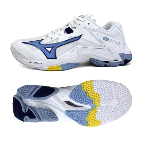 미즈노 웨이브 라이트닝 Z8 공용 배드민턴 배구 스쿼시화 실내 인도어화 화이트블루 V1GA2400-97 +할인쿠폰