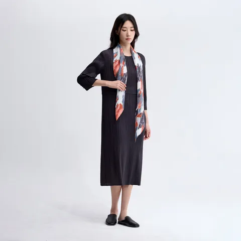 [현대백화점] [플리츠미] 스마트 셋업 슬릿 A라인 원피스_PPOPF025S03