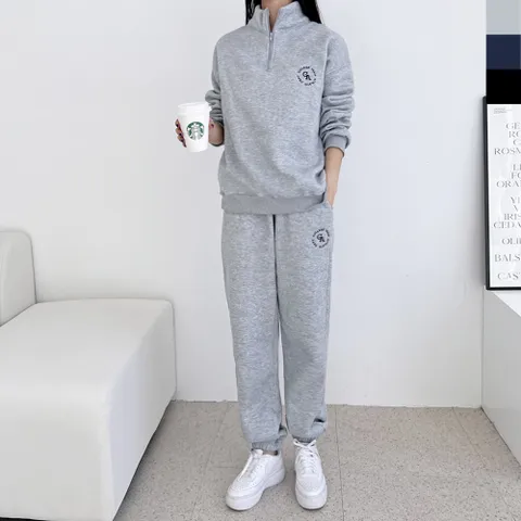 GAA SND838 여자 겨울 기모 반집업 조거 트레이닝 세트(기모안감) - 현대Hmall