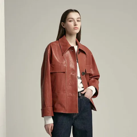[리오벨] 온리프랭크베지터블여성양가죽쟈켓 - 현대Hmall