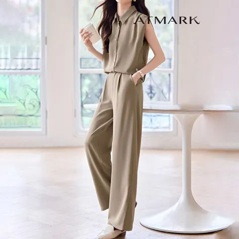ATMARK 소프트민소매셔츠+팬츠SET_AA53SE013G +할인쿠폰