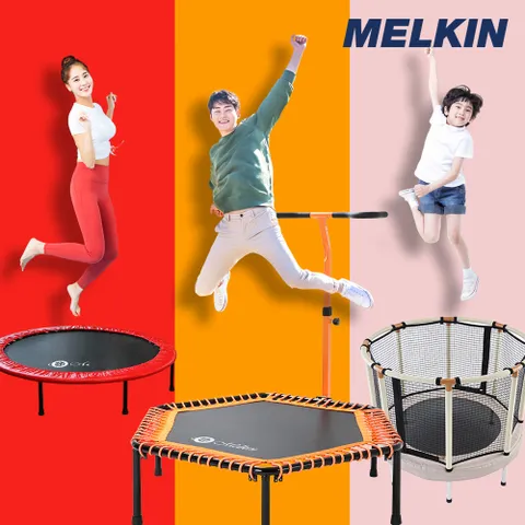 [리퍼]멜킨 원형트램폴린 55인치 방방 점핑 머신  다이어트 홈트