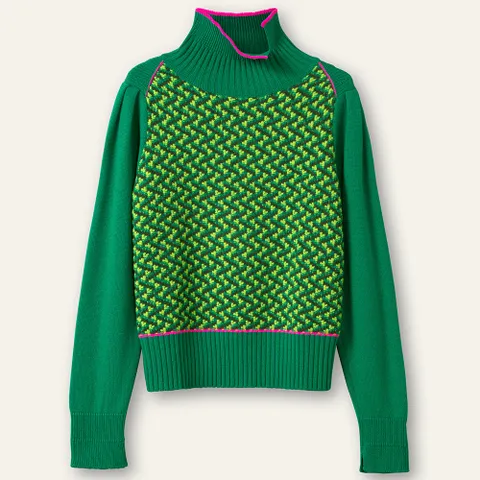 [현대백화점] 오일릴리 패턴 니트 OWBFAKN014-72