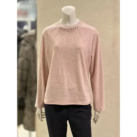 BL6132 세이브존01 레이어드 배색 기모 블라우스(2color) BL6132 +할인쿠폰