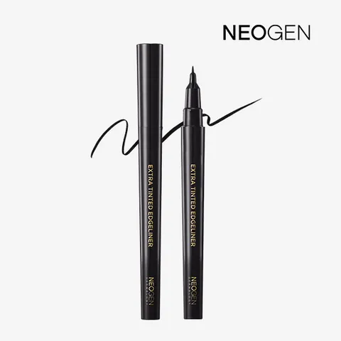 [더 얇아진 브러쉬! 더 길어진 지속력! 더 풍성한 볼륨]네오젠 더마로지 엑스트라 틴티드 엣지라이너 패키지(아이라이너 2개 + 리무버패드 3매 )