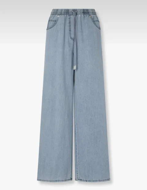 [현대백화점] [VOV] 보브 7155355800 스트링 밴딩 와이드 헤지 데님 팬츠