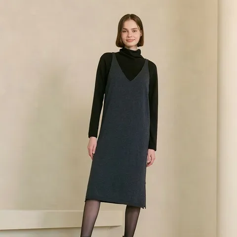 [하프클럽/세컨스킨]홀가먼트 뷔스티에 드레스 FD2100