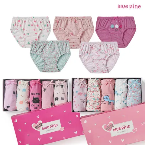 [블루핀]여아동팬티5매입 택1 (아동삼각/여아/5매입팬티)