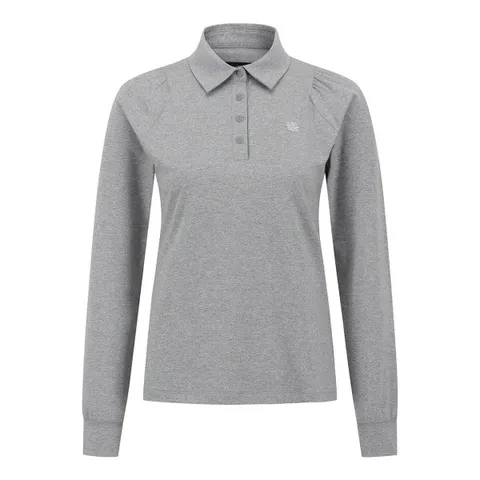 [현대백화점] [♬*30만원이상*구매시_세인트앤드류스-골프공증정♬][세인트앤드류스] 여성 퍼프 슬리브 카라 긴팔 티셔츠 (821E3TO112) +할인쿠폰