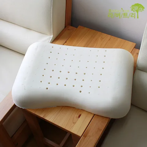 [라버트리]천연라텍스 땅콩형 베개