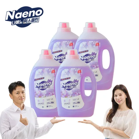 (총 12L) 나에노 럭스클린 라일락 세탁세제 3L x 4통(세탁세제 3L * 4통)