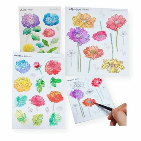 피오피스토리 페이퍼플라워 도안(4종 택1)