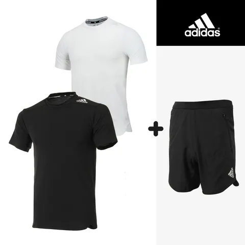 아디다스 D4T 트레이닝 반팔티 반바지 세트(스포츠 외