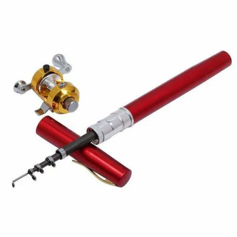 휴대용 펜낚시대 세트 레드 초보민물낚시 루어낚시대 +할인쿠폰