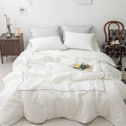 매직크린 리사 고밀도면 핀턱 차렵이불 Q세트 화이트 +할인쿠폰