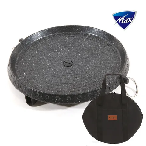 맥스 원형 그릴  32cm 삼겹살팬 수납 가방 세트 +할인쿠폰