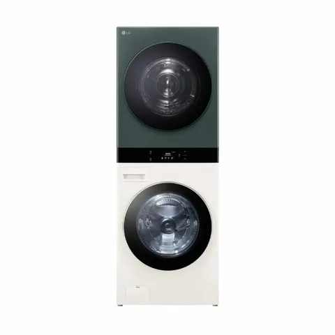LG 트롬 워시타워 세탁건조기 WL22EGZU 네이처그린 베이지 25/22kg +할인쿠폰