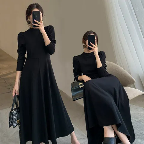 원피스 OPS 여름 바캉스 홈웨어 하객룩 상견례 롱치마 무지 긴팔 여성 +할인쿠폰