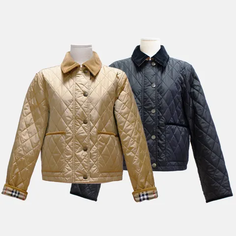 (버버리) 코듀로이 크롭 퀼팅재킷(8107465) +무이자12개월