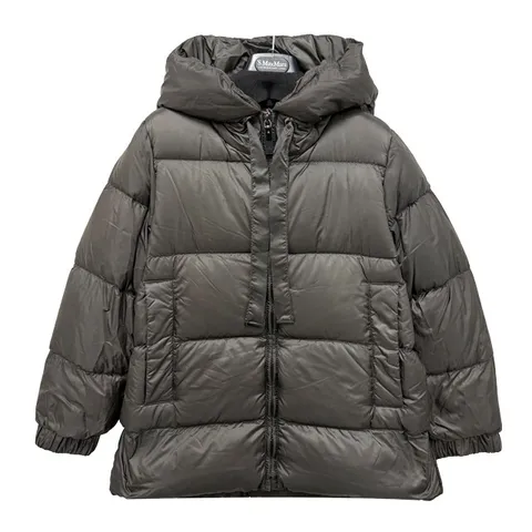 25FW 막스마라 더큐브 SEIA 세이아 발수 구스 다운 패딩 자켓 다크 그레이 2529486055600 005 +할인쿠폰