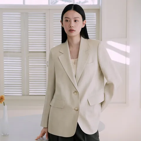 더엣지 프렌치 린넨 자켓 WZJK3G01 +할인쿠폰