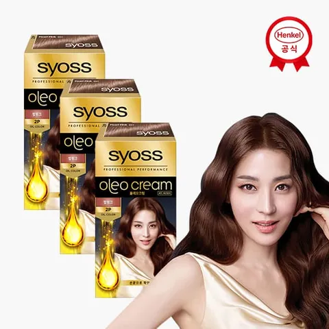 사이오스 새치염색약 올레오 2P 펄핑크 x3개