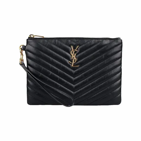 [생로랑] 25FW 모노그램 마틀라세 클러치백 (379039 CWU01 1000) +무이자5개월