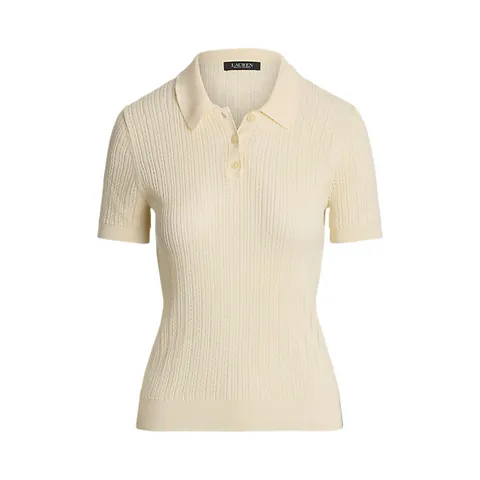 [★폴로랄프로렌 공식 최대 8.5만Hp적립, 다운쿠폰과 카드 혜택 꼭 받으세요★]로렌 랄프 로렌 포인텔레 니트 코튼 블렌드 폴로 스웨터(WMLRSWESN820155101) + 최종 결제가 기준 15% 적립