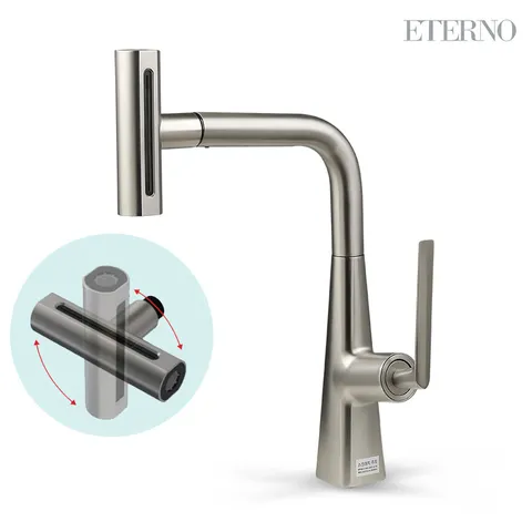 에떼르노 4way 다기능 주방수전 EK3001 무광니켈