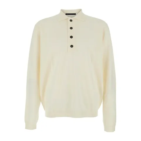 [해외배송][로우 브랜드] 폴로 칼라 울 버튼 플라켓 스웨터 L1MFW25266736 A014 +할인쿠폰