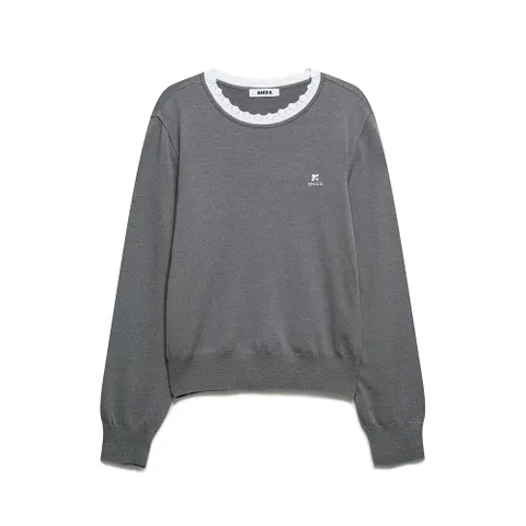 나이스클랍 SCALLOP ROUND KNIT PULLOVER X265PWK204