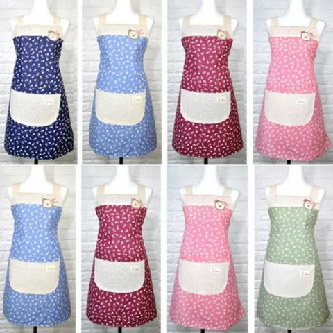 매직크린 들꽃 앞치마-그린