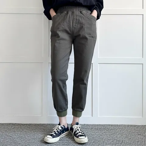 아이우먼 쫀쫀면스판무지조거팬츠 LOP821M310 빅사이즈