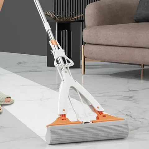 펄프청소기 밀대걸레 매직 펄프 물걸레 청소기 스펀지 물걸레밀대 펄프청소기 물기제거 개털 P251