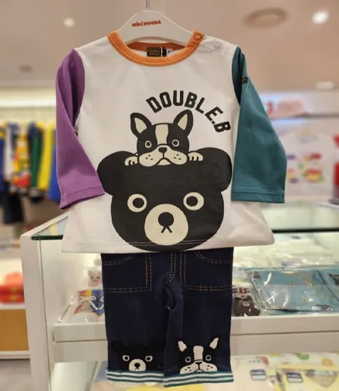 [현대백화점] [미키하우스10] 16O901101-87 DB 비쿤 상하의세트 백일선물 신생아선물 상하복 출산선물 유아의휴 +할인쿠폰