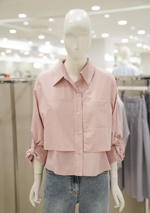 [현대백화점] [나이스클랍] 포켓자수 이중 셔츠 (A253PWB611)