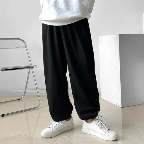 남성 데일리 레플 에어 스트링 와이드 팬츠