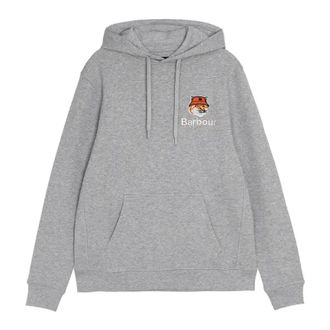 [바버X메종키츠네] 폭스헤드 후드 그레이멜란지 (MOL0569 MOL GY52)