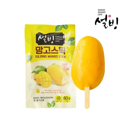 설빙 프리미엄 아이스 망고스틱 60gX10개