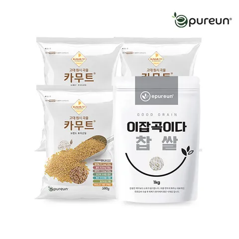 [카무트] 고대곡물 카무트 500g x 3봉 + 국산 찹쌀 1kg
