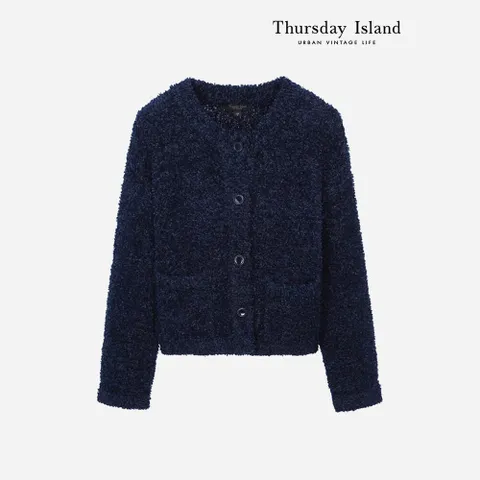 [Thursday Island] 나비사 라운드 자켓 가디건(T238MCD246W) +할인쿠폰