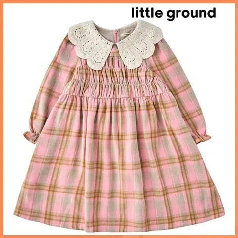 [현대백화점] [★가을 신상품 리틀그라운드8 현대중동★][리틀그라운드8] 룰라비(75A12-400-02)체크카라드레스/아동여아원피스 코디 선물 긴팔 가을 간절기 데일리  +할인쿠폰