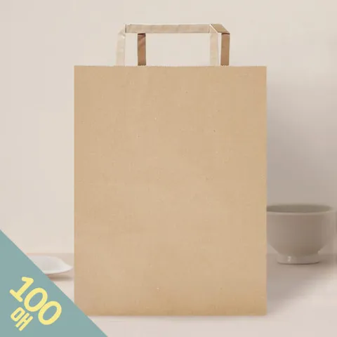 아트박스/프롬앤투 [대량구매] 데일리 크라프트 쇼핑백(대) 100매