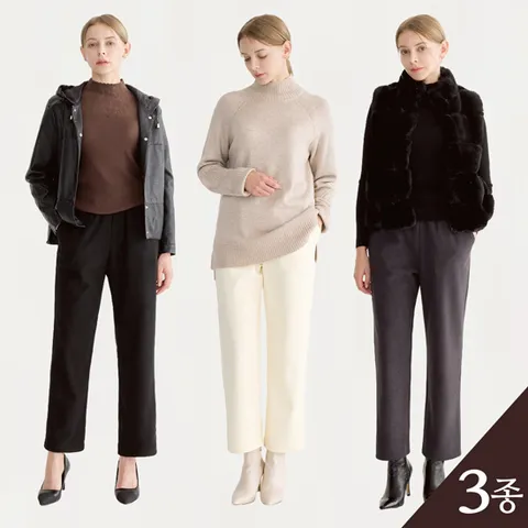 [ ★한파에도 따뜻한 융기모 본딩 팬츠 최초! 2만원 인하! ★][론칭가 59900원][라라쎄] 25FW 융기모 본딩 코듀로이 팬츠 3종