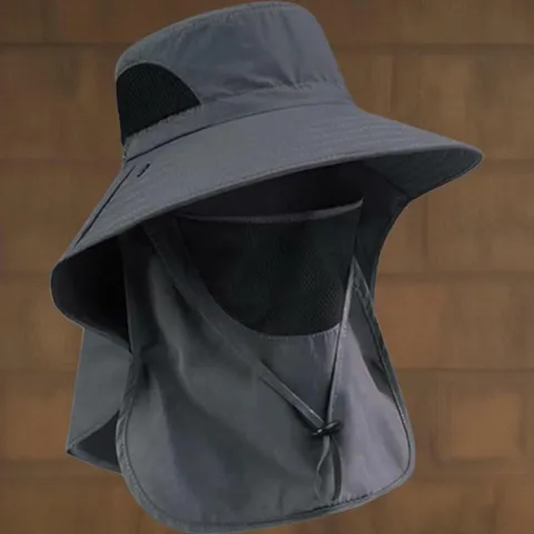 |CCC21A2|남녀공용 방풍 햇빛 차단 탈부착 마스크 모자 작업용