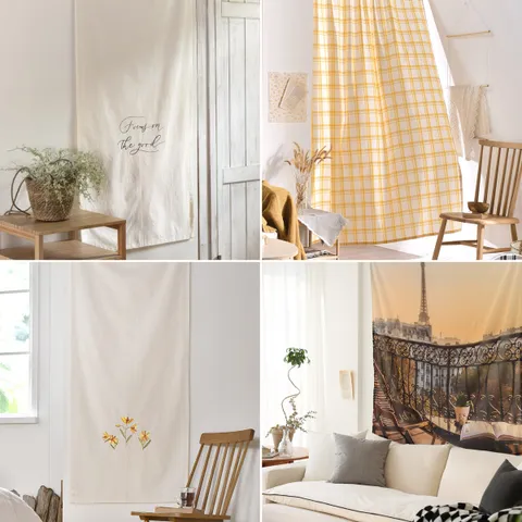 [벨라이프] 워싱내츄럴 가리개커튼 2color