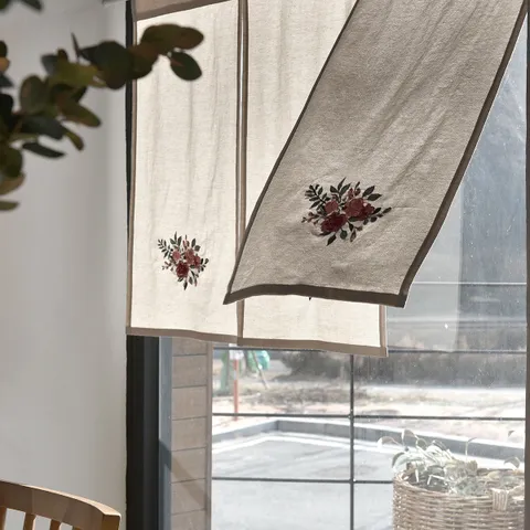 [벨라이프] 프렌치자수 가리개커튼