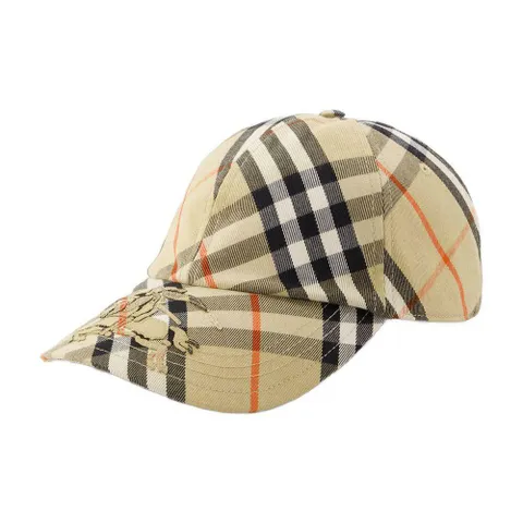 [해외배송] 24 S/S 버버리 BIAS 체크 캡 BURBERRY 신세틱 베이지 8085723 B0731451728