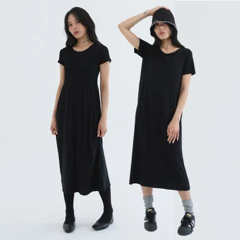 [H몰단독][최초가 122000원] 시그니처 모달 원피스 1종+홀가먼트 에코백 세트 +할인쿠폰